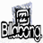 Four distinct logos arranged in a : Bloob, Quiksilver wave logo, Volcom stone symbol, and an empty gray square