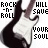 repeated guitar icons with text overlays, one icon featuring a red heart symbol
