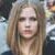 Static 50x50 pixel icon showing a heavily pixelated close-up of a person with long light brown hair and neutral facial expression against blurred background.