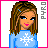 A 3x3 contact sheet of pixel art frames showing a female character in winter-themed attire with snowflake patterns, text elements, and partial body views across sampled animation frames.