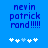 Blue background with pixelated text 'nevin patrick rand !!!!' and five white plus signs below, where the third sign changes from light blue to white across observations.