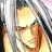 A 48x48 pixel buddy icon featuring a close-up of a character with long silver hair and closed eyes on the left, paired with stylized text reading "Anime IM" and "com" on a black background to the right.