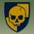 Yellow skull on dark blue shield with hand, next to yellow 'BULLY' text on green gradient background.