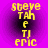 Yellow pixelated text on a purple gradient background with a black center, arranged in a vertical stack of names.