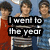 A four- of pixelated images showing a group of young men with text overlays, each displaying different text and slight variations in pose
