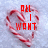 A heart-shaped arrangement of red-and-white striped candy canes with pixelated red text reading 'ALL I WANT FOR XMAS IS.. YOU BABEE' over a light blue background.