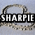 Pixelated buddy icon with text elements including 'SHARPIE', '<3', 'Always', and multiple 'Sniff' instances across different backgrounds.