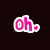 Four distinct text-based icons displayed in a with black and gray backgrounds, each featuring rounded lettering with white outlines