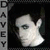 Pixelated static buddy icon featuring a stylized white face with dark hair against black background, vertical text "RAYEY" on left side.