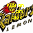Animated pixel art featuring a golden 'Lemon' logo with red accents, yellow text overlays changing across frames.