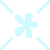 Light blue pixelated starburst with four diagonal lines extending from its corners on a white background.