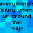 Pixelated blue background with repeated text and symbols in black, arranged in a pattern