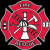 A static contact sheet showing two frames of a fire department icon with red Maltese cross design and green text reading "Original Icons .com" on dark background.
