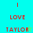 Red text on cyan and green background with a star symbol appearing next to 'TAYLOR' in