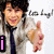 A four- of pixelated images showing a person with curly hair in various poses and text overlays