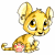 A pixelated cartoon cat icon with a green text logo on the right side, displayed as a contact sheet of two frames.