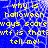 Blue background with white spiderweb pattern and yellow text reading "why is halloween ways scare wtf is that? tell me!" in pixelated font.