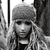 A 3x3 contact sheet of animated frames showing a woman with long hair in various poses and color treatments, including grayscale, sepia-toned, and text overlays reading "Christina Aguilera" and "stripped".