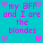 Pixelated cyan background with repeated pink text and purple/pink heart icons arranged in a pattern