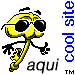 Yellow cartoon key character with black sunglasses, alternating between walking pose and static pose on gray background.