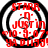 Four circular red-and-black pixelated icons with text overlays showing 'STARR', 'JUSTIN', '10-9-07', and 'YA DITTA!' in varying clarity.
