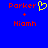 Blue background displays red text 'Parker' and 'Niamh' with a yellow heart symbol between them, showing two identical static frames.