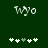 Green background with white pixelated text 'Wyo' at top and five plus signs below, where the third sign is gray in one view.