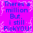Pixelated text on a bright pink background with white jagged borders, repeating 'Theres a million But, i still PickYOU!' in blue letters.