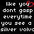 Black background with white pixelated text and a red heart symbol replacing the 'o' in 'you'.