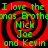 Green text on red and black spiral background reads "I love the Jonas Brothers Nick Joe and Kevin" in four identical quadrants.