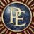 A static image featuring a decorative pattern with blue spheres and ornate gold-and-brown borders, alongside 'THE POLAR EXPRESS' text on a dark blue background.