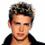A pixelated image of a person with short dark hair and a black-collared shirt on the left, next to green text reading 'Original Icons .com' on a solid green background.