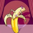 Pixelated banana with peeled skin against pink background, text "SEX" above and "A PEEL" below.