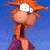 A 50x50 pixel animated buddy icon featuring a cartoon character with orange hair and blue background on the left, paired with green text reading "Original Icons .com" on a dark green background on the right.