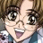 A pixelated anime-style character with brown hair and glasses appears on the left side of a contact sheet, while the right side displays