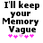 Pixelated text reads "I'll keep your Memory Vague" with five pink asterisks below, displayed in two identical static frames.