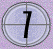 Six circular frames with light purple backgrounds display black numerals 7, 6, 5 in the top and 4, 3, 2 in the bottom against a pinkish pixelated backdrop