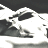 A 3x2 contact sheet of a grayscale animated icon showing sequential motion frames with visible text "Coolbuddy.com" on the bottom center frame.