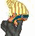 Pixelated image of a figure with blonde hair holding a green object, next to purple text reading "UnLoved And Alone" on white background.