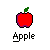 A static contact sheet of a pixel art animation featuring an apple, bleach bottle, and two frames showing a teacher being poisoned with apples, all labeled with prices on a gray background.