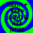 Four identical spiral-patterned icons with blue and green swirls, each containing text elements including 'Jaclyn +', 'Nick =', 'jaclyn & nick', and 'jonas' in black font.