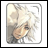A 48x48 pixel buddy icon featuring a cartoon character with messy white hair and closed eyes on the left, paired with "Anime IM" text in stylized font on the right against a black background.
