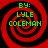 Four identical red and black spiral patterns with green text reading "BY: LYLE COLEMAN" arranged in a on a black background