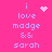 Pixelated text on bright pink background with animated heart and starburst symbols replacing static icons.