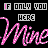 Animated contact sheet of a pink neon-style text icon repeating 'Mine' with alternating 'IF ONLY YOU' and 'HERE' in pixelated white text on black background, showing frame-by-frame animation changes.