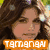 Four pixelated celebrity headshots arranged in a , each with stylized text overlay on colored bars