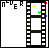 film strip icons with 'NEVER' text, each displaying distinct color variations and partial text changes across frames