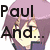 Pixelated image split into four quadrants showing a character with purple hair, text "Paul And...", an orange Pokémon-like creature, and partial text on colored backgrounds.