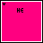 pink square with black text and white cursive 'forever' overlays, displaying sequential text changes from "HE" to "BUT HE WILL STAY IN MY HEART forever."