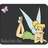 Pixelated image of a fairy character with blonde hair and wings, holding a green object, next to green text reading 'Morgan Is Your Tinkerbell!' on a black background.
